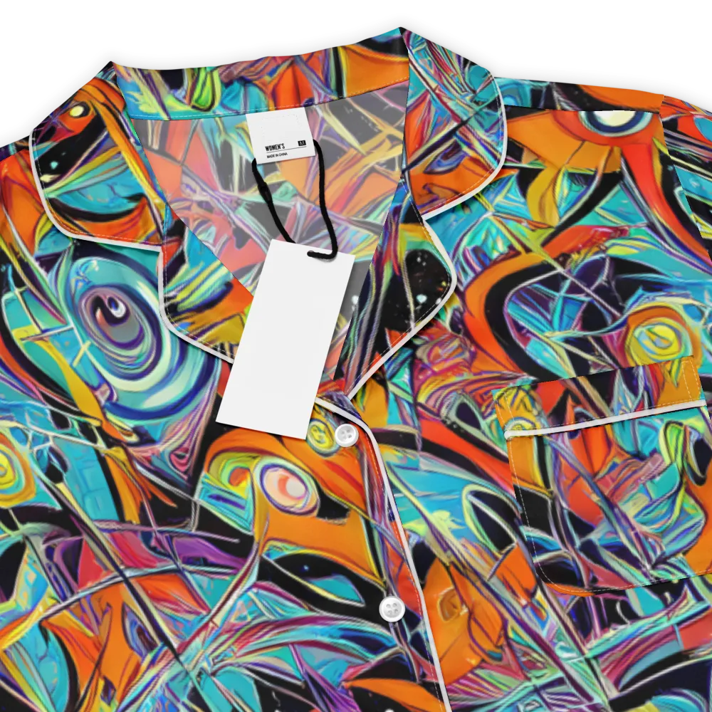 Infinite Color Crash on Women's Short Sleeve Pajama Top — Product details
