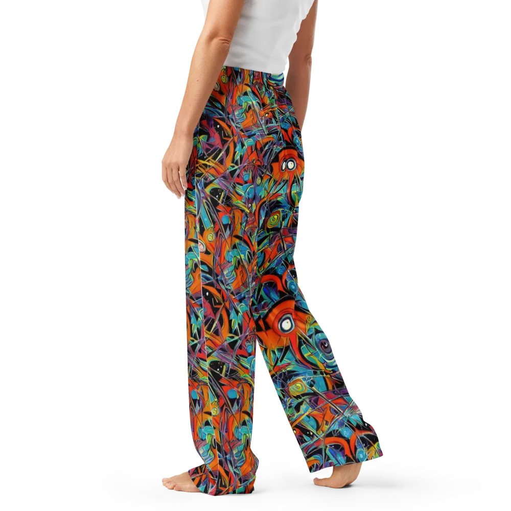 Infinite Color Crash on Women's Pajama Pants — Left
