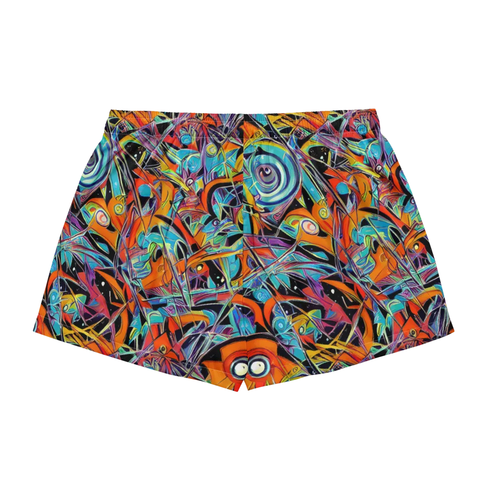 Infinite Color Crash on Women's Pajama Shorts — Back