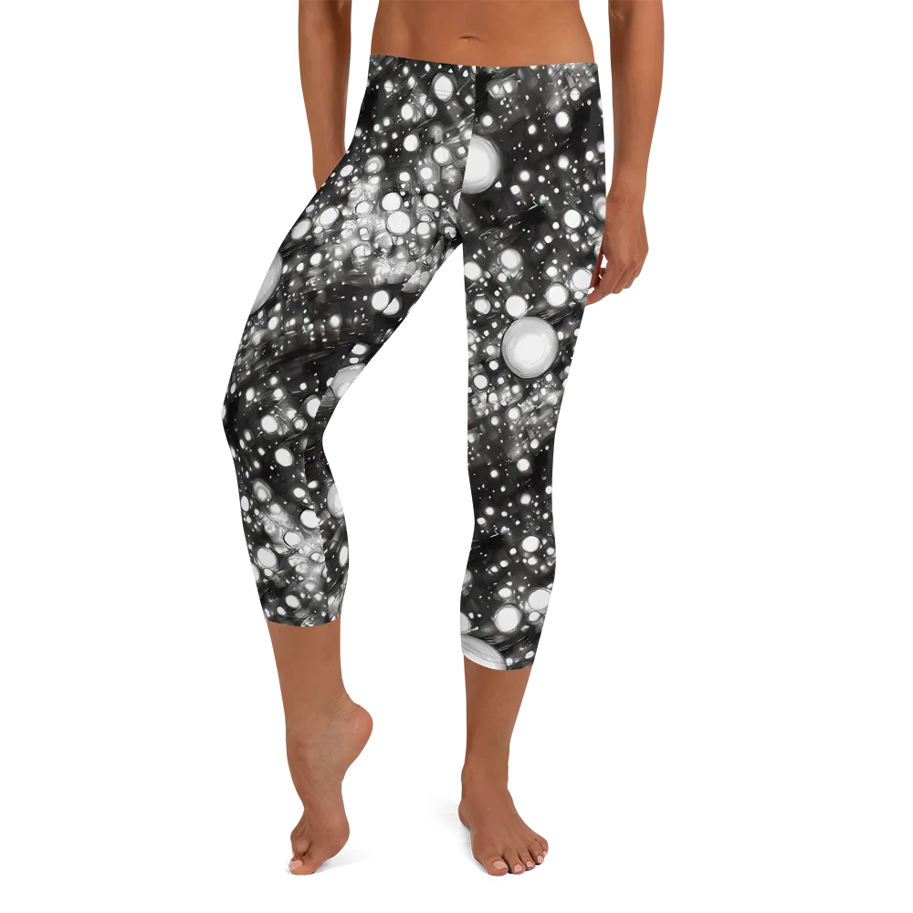 Cosmic Cell on Capri Leggings — Front