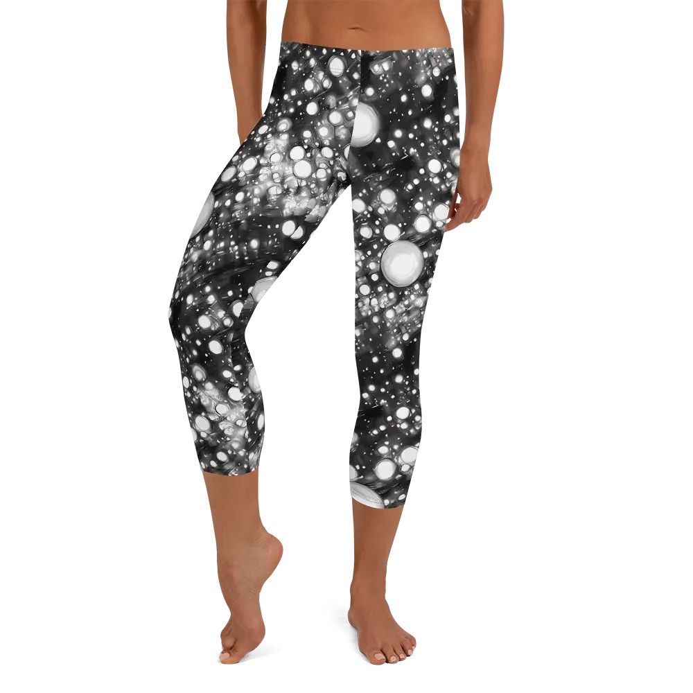Cosmic Cell on Capri Leggings — Front