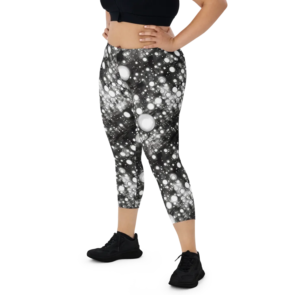 Cosmic Cell on Capri Leggings — Front