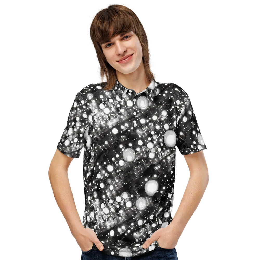 Cosmic Cell on Men's Slim Fit Polo Shirt — Front