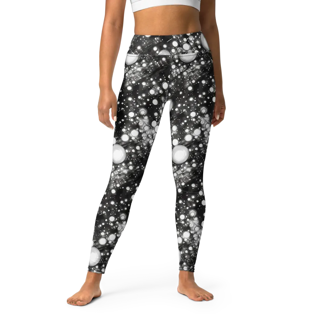 Cosmic Cell on Yoga Leggings — Front