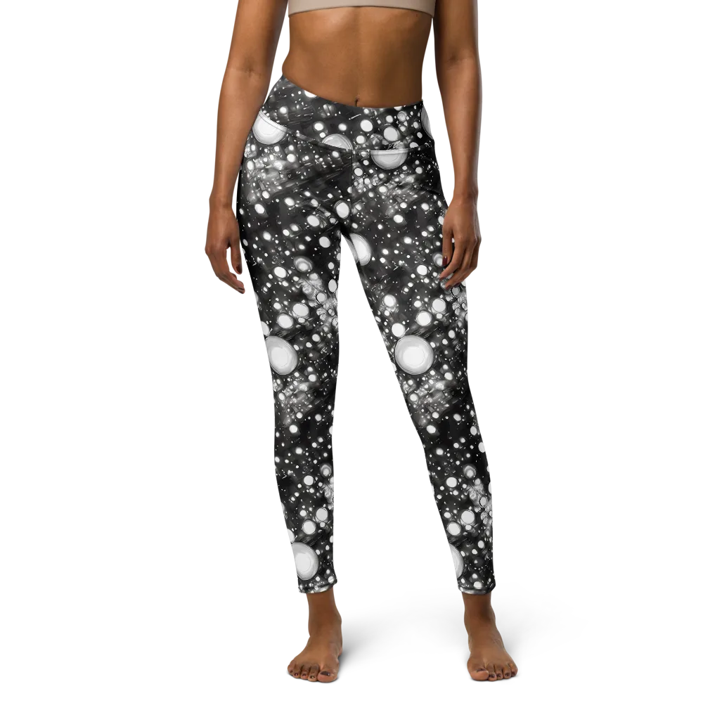 Cosmic Cell on Yoga Leggings — Front