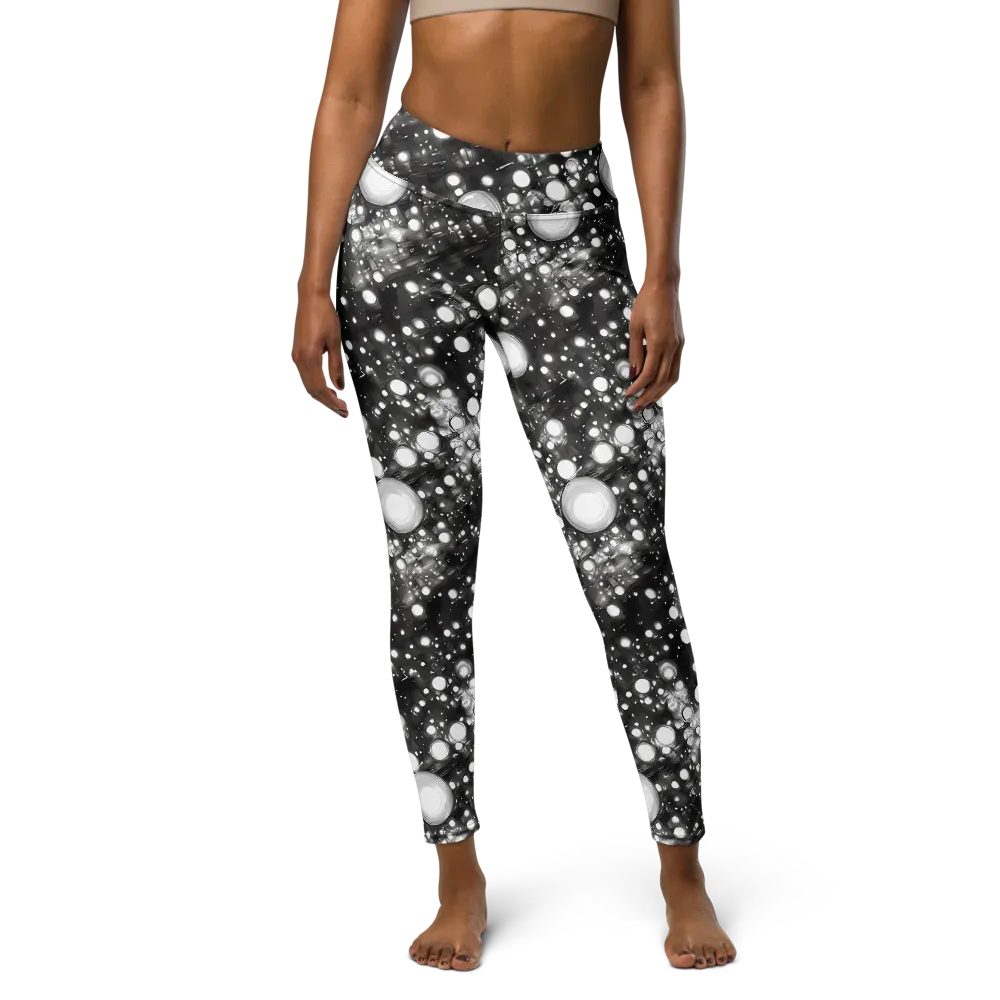 Cosmic Cell on Yoga Leggings — Front