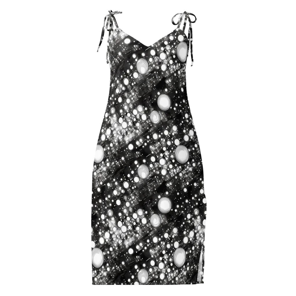 Cosmic Cell on Slip Dress — Front