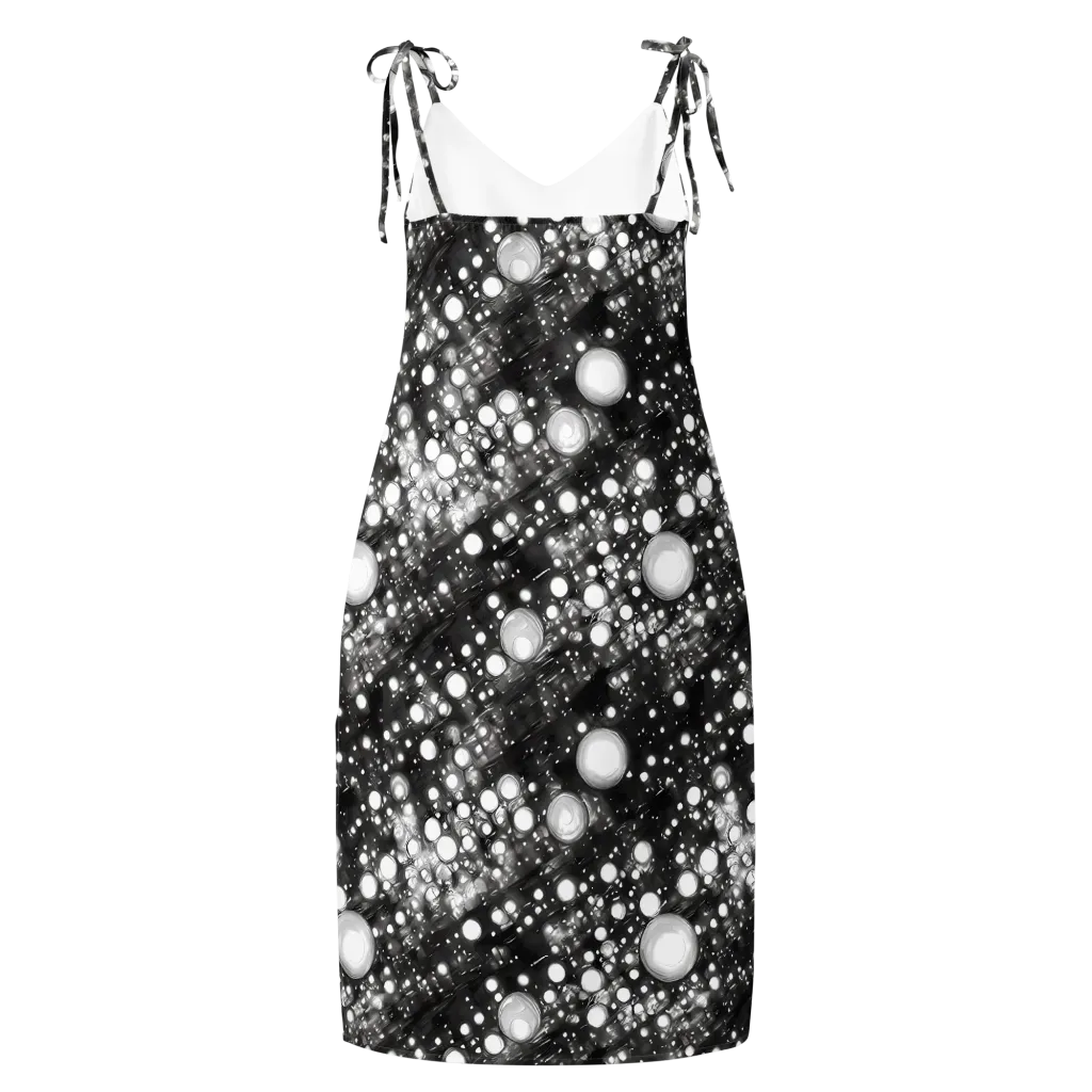 Cosmic Cell on Slip Dress — Back