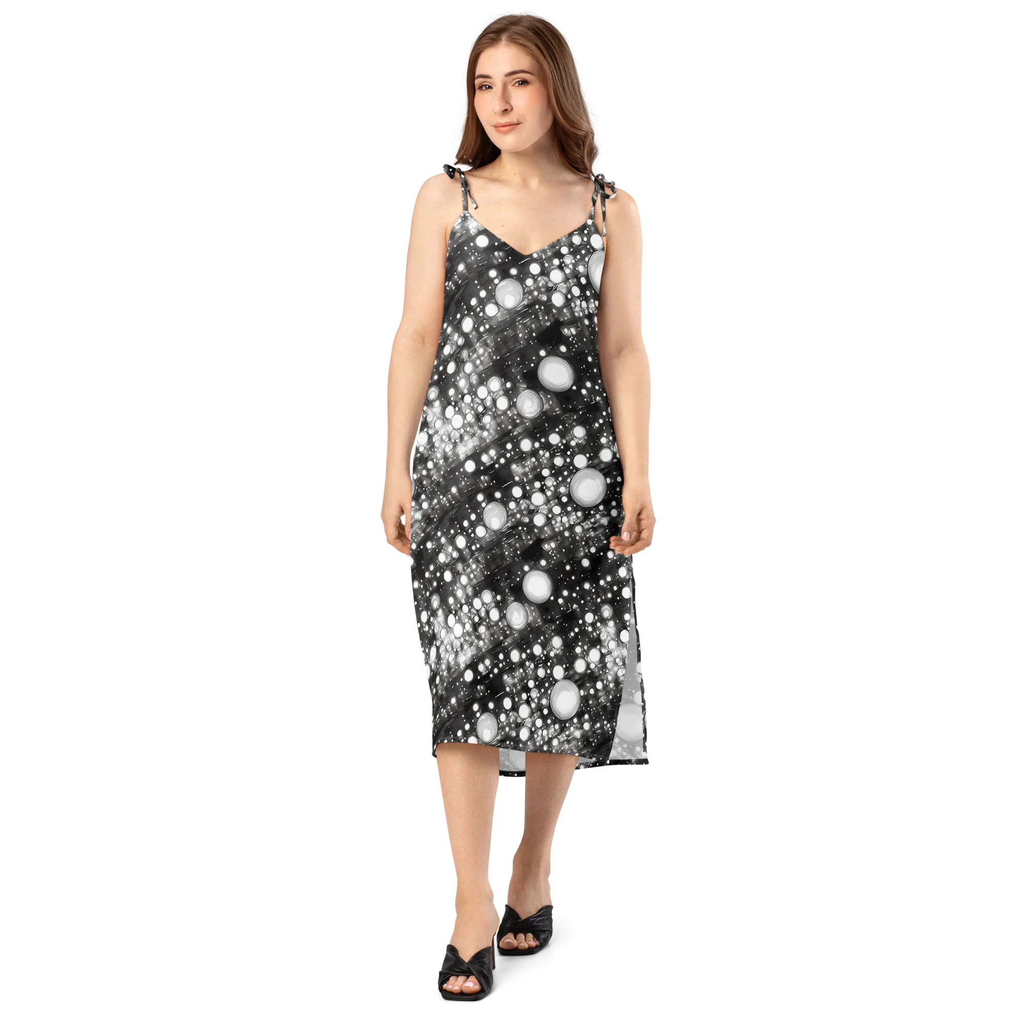 Cosmic Cell on Slip Dress — Front