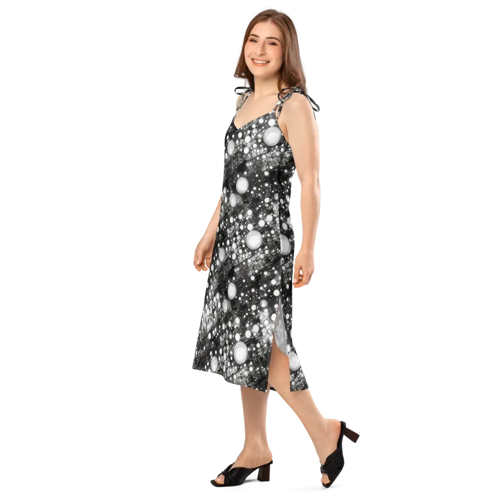 Cosmic Cell on Slip Dress — Left Front