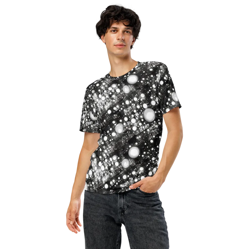 Cosmic Cell on Men's Crew Neck T-Shirt — Front