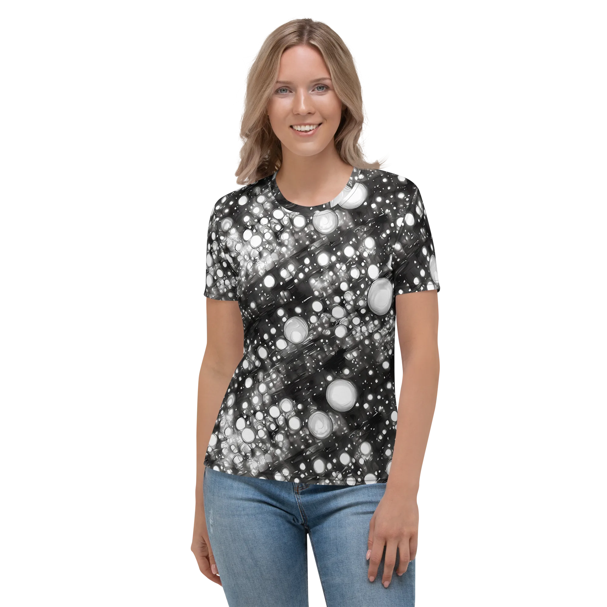 Cosmic Cell on Women's Crew Neck T-Shirt — Front