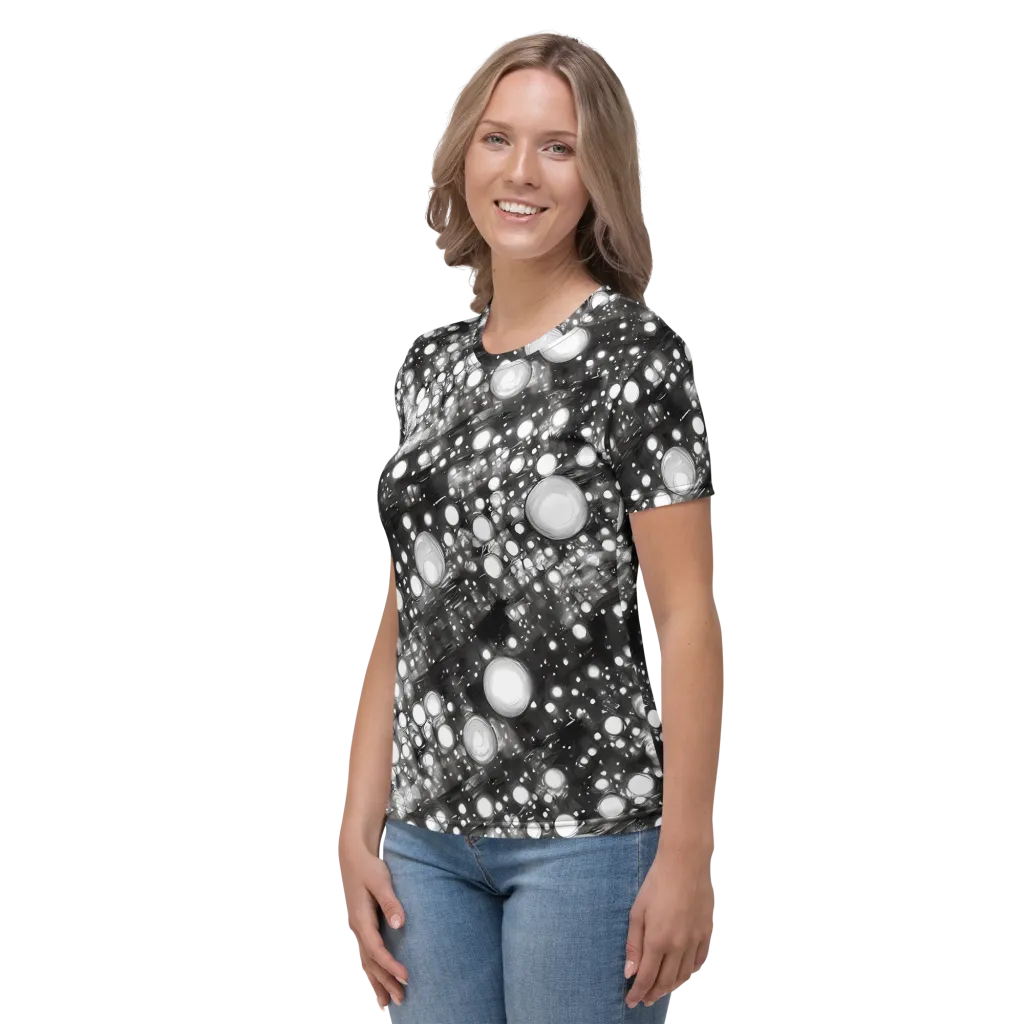 Cosmic Cell on Women's Crew Neck T-Shirt — Left