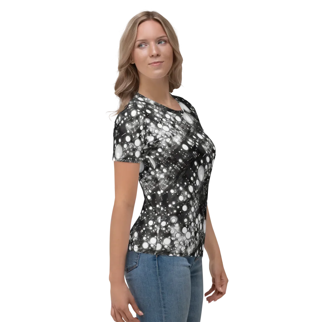 Cosmic Cell on Women's Crew Neck T-Shirt — Right