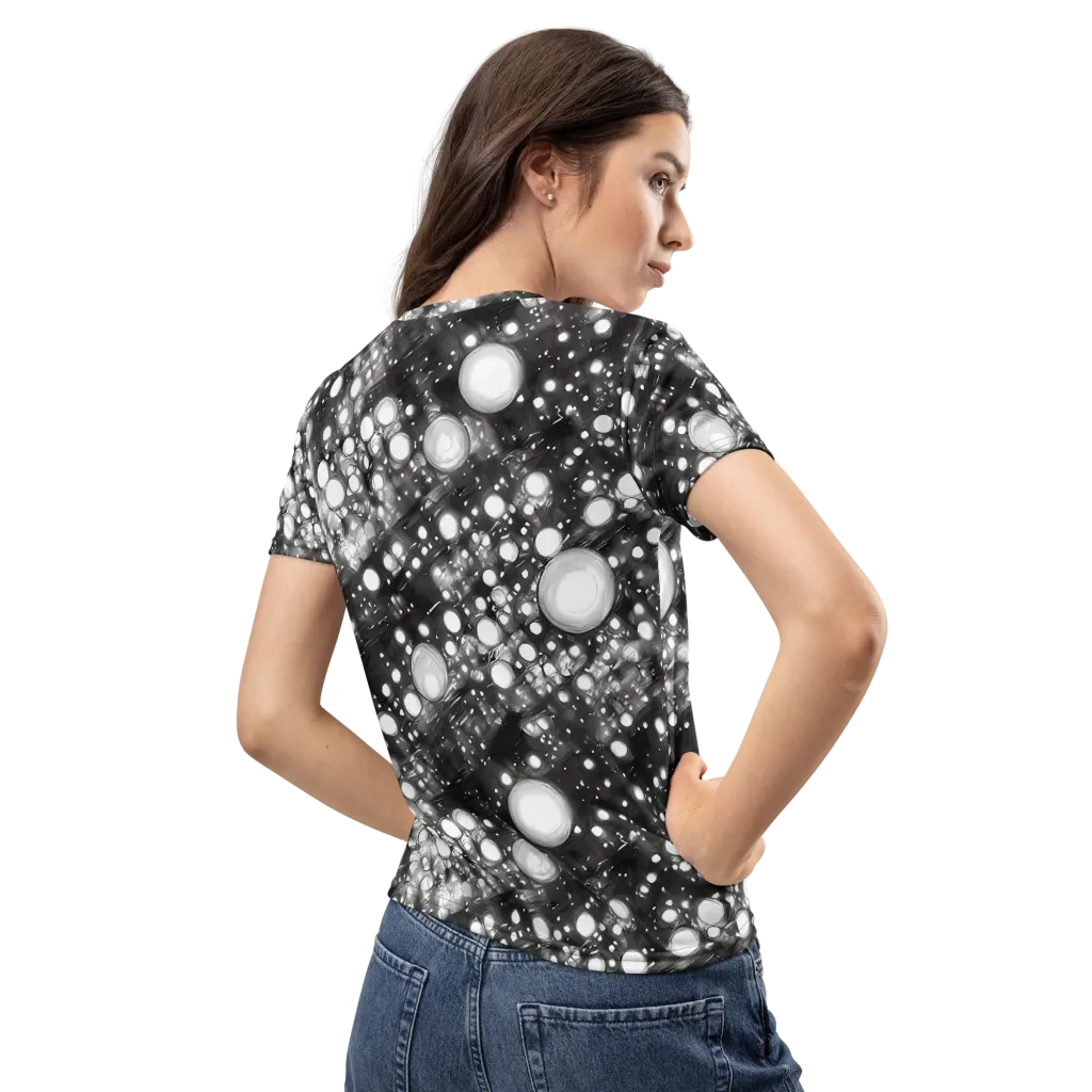 Cosmic Cell on Women's Crew Neck T-Shirt — Back