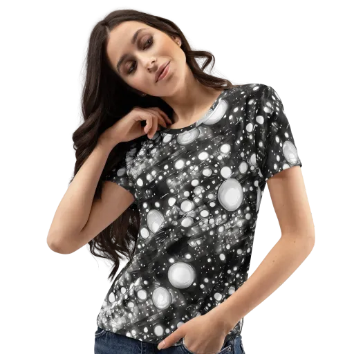 Cosmic Cell on a Women's Crew Neck T-Shirt