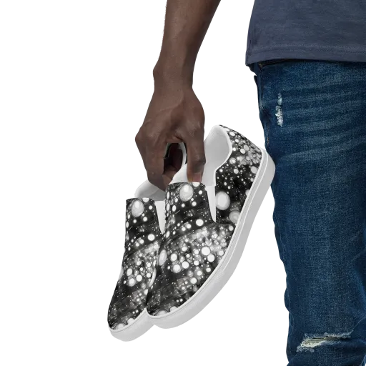 Cosmic Cell on a Men's Slip-On Canvas Shoes