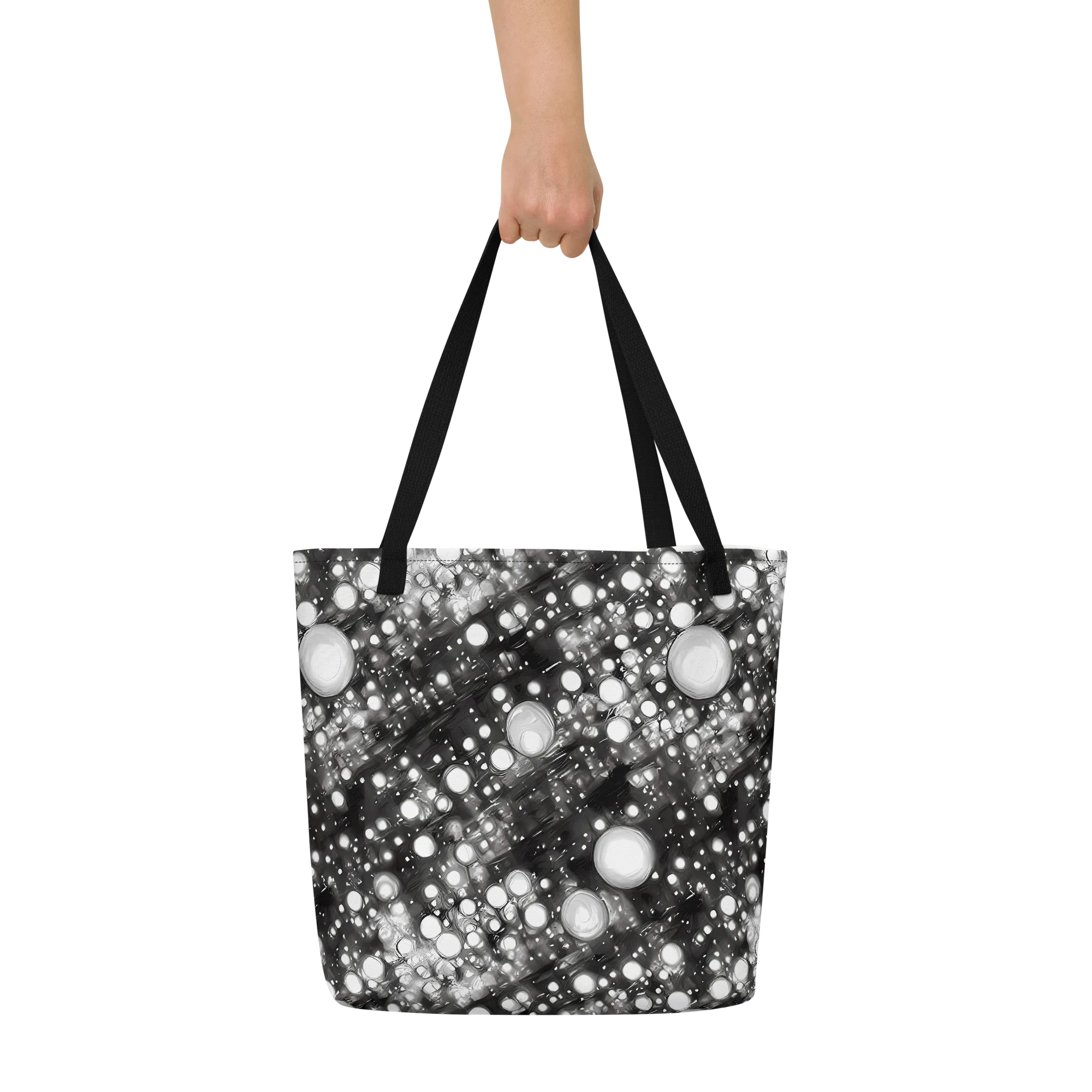 Cosmic Cell on Large Tote Bag W/ Pocket — Front