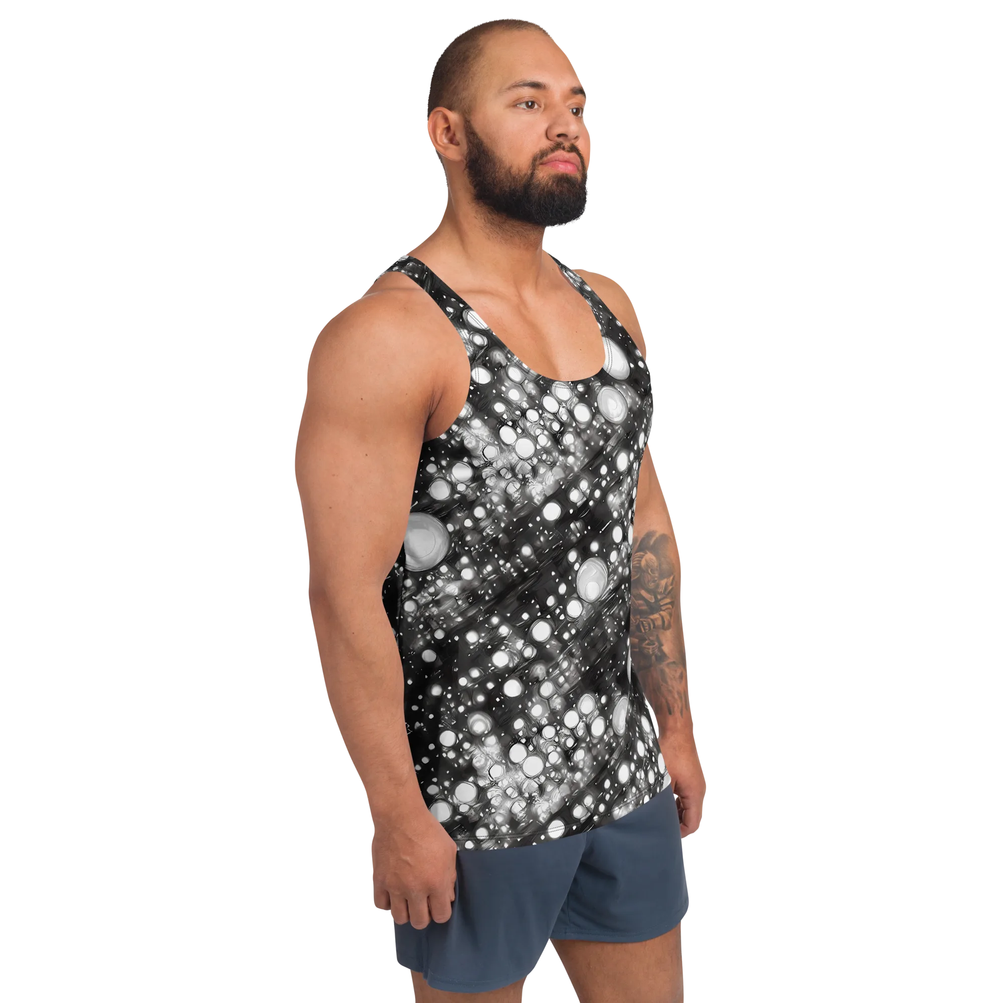 Cosmic Cell on Men's Tank Top — Right Front