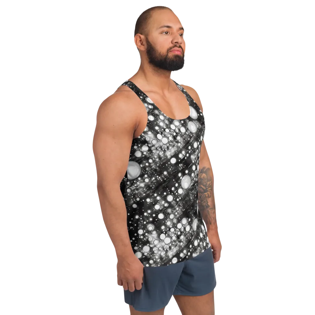 Cosmic Cell on Men's Tank Top — Right Front