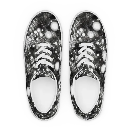 Cosmic Cell on a Men's Lace-Up Canvas Shoes