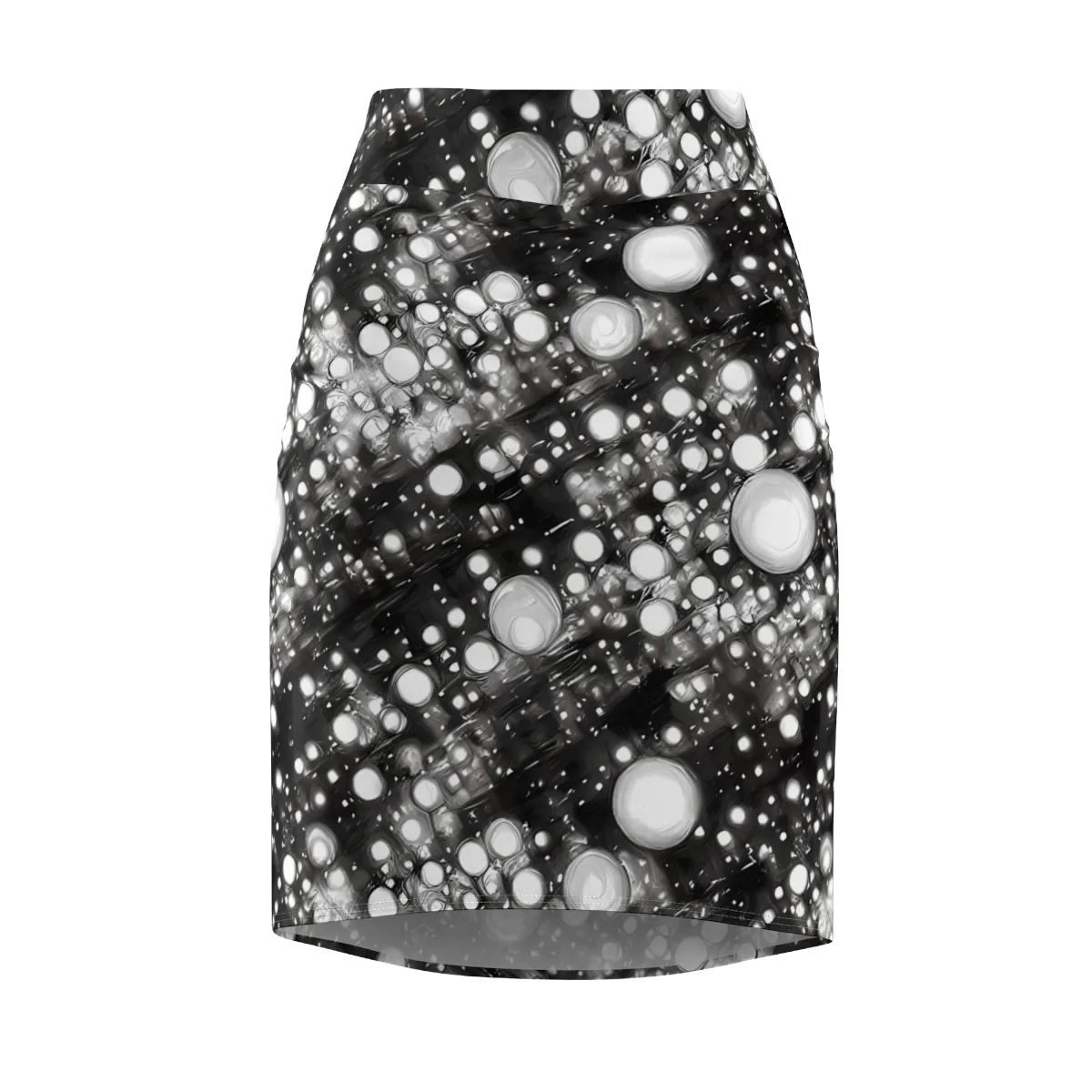 Cosmic Cell on Pencil Skirt — Front