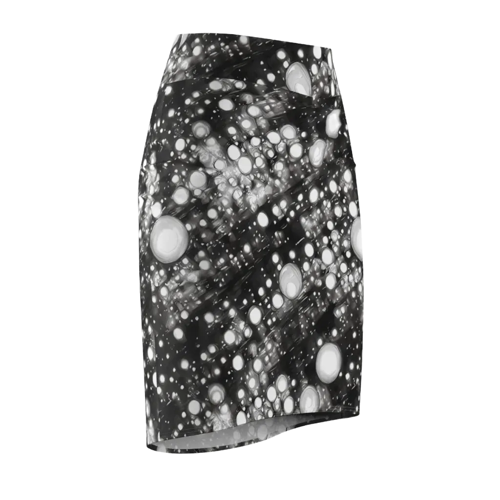 Cosmic Cell on Pencil Skirt — Front Side