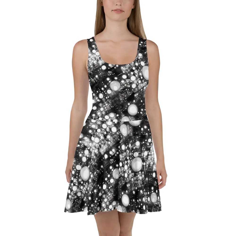 Cosmic Cell on Skater Dress — Front
