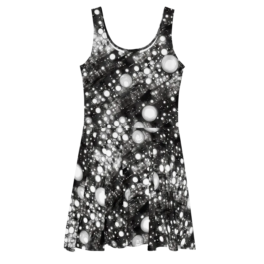 Cosmic Cell on Skater Dress — Front