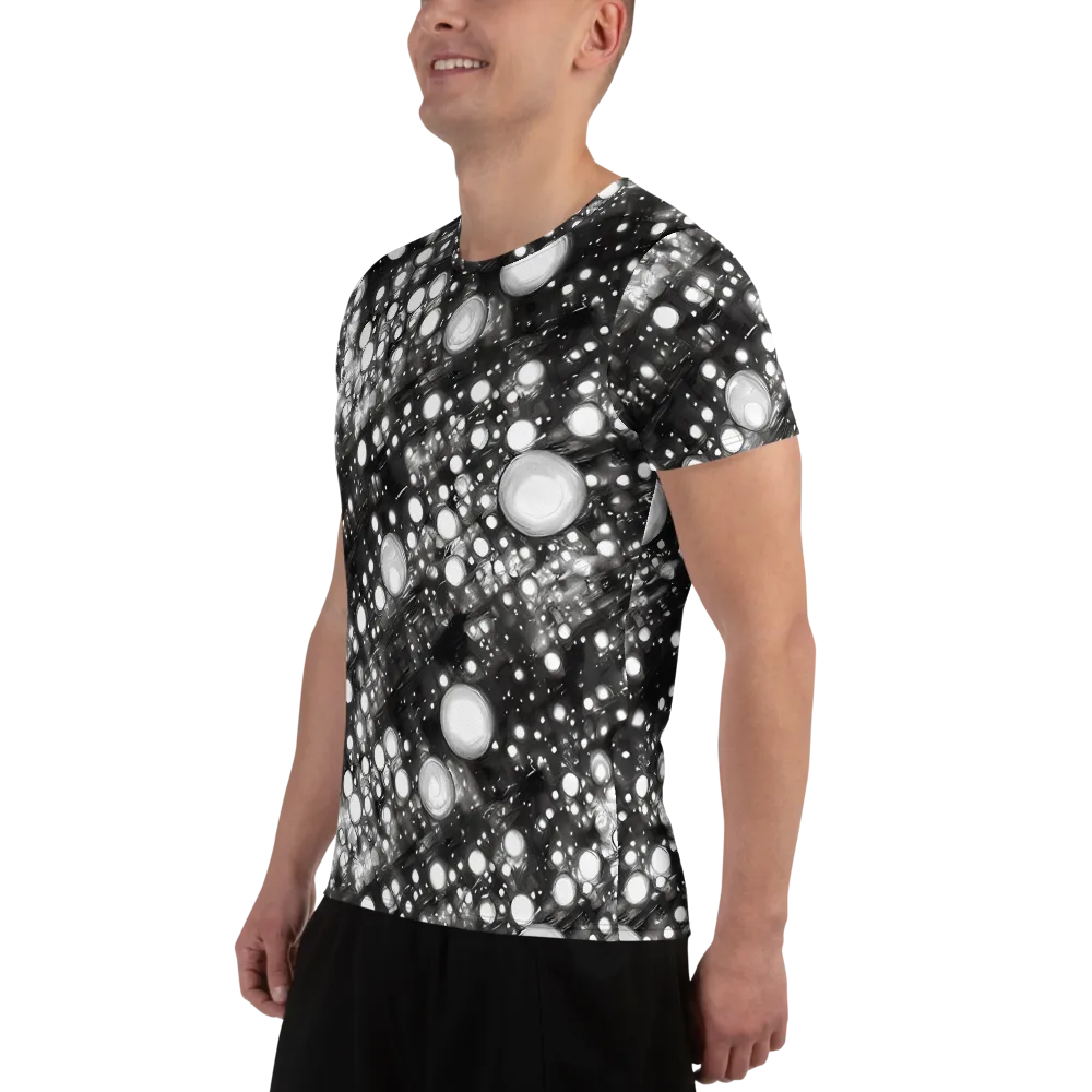 Cosmic Cell on Men's Athletic T-Shirt — Left