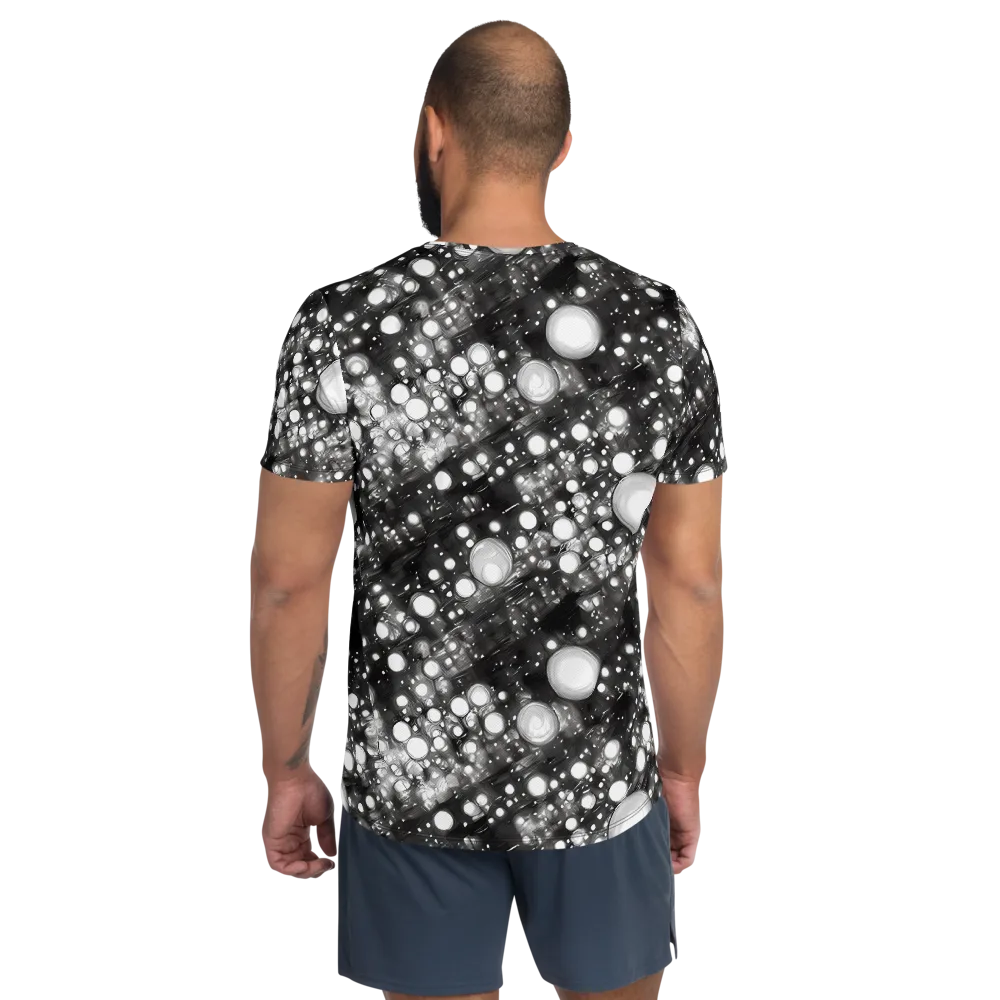 Cosmic Cell on Men's Athletic T-Shirt — Back