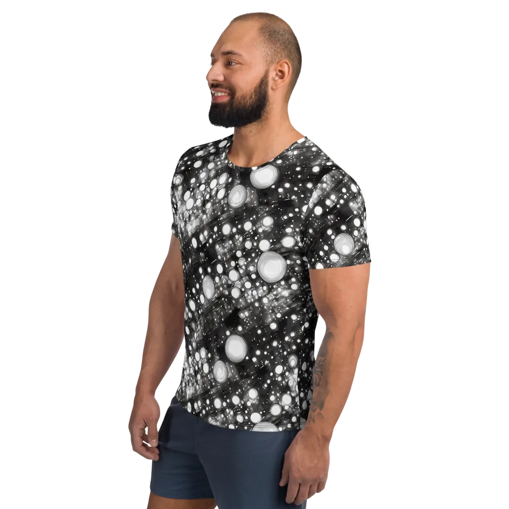 Cosmic Cell on Men's Athletic T-Shirt — Left