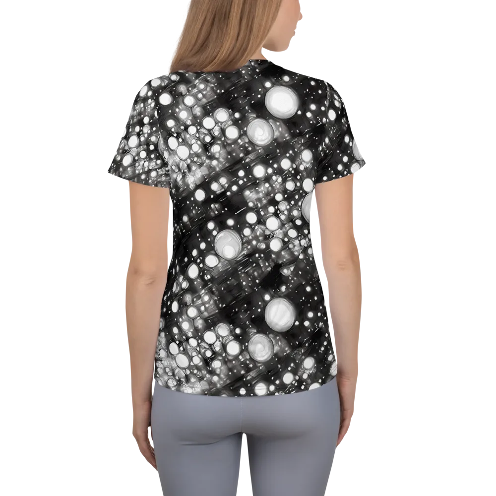 Cosmic Cell on Women's Athletic T-Shirt — Back
