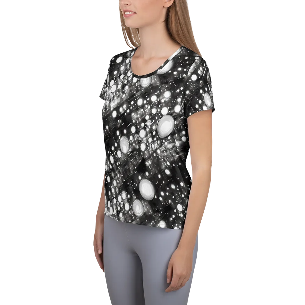 Cosmic Cell on Women's Athletic T-Shirt — Left