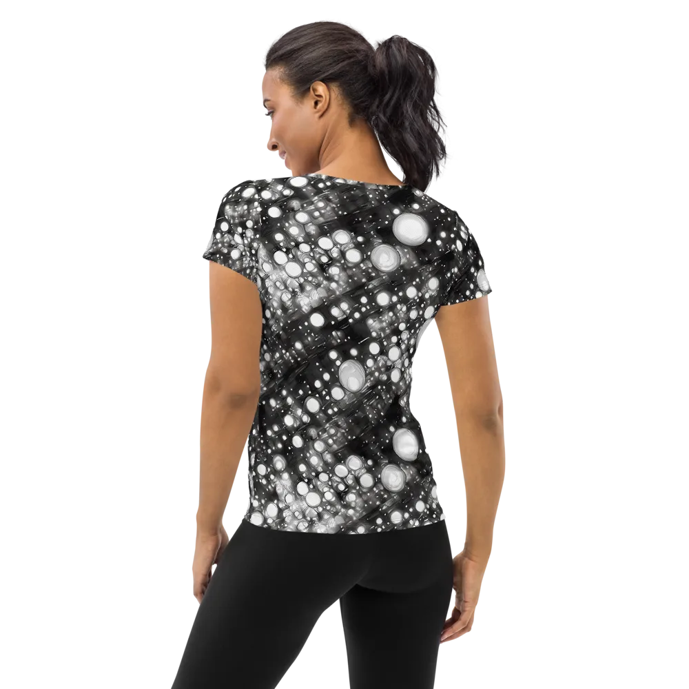 Cosmic Cell on Women's Athletic T-Shirt — Back