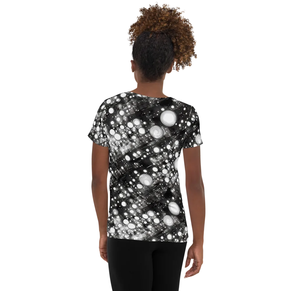 Cosmic Cell on Women's Athletic T-Shirt — Back