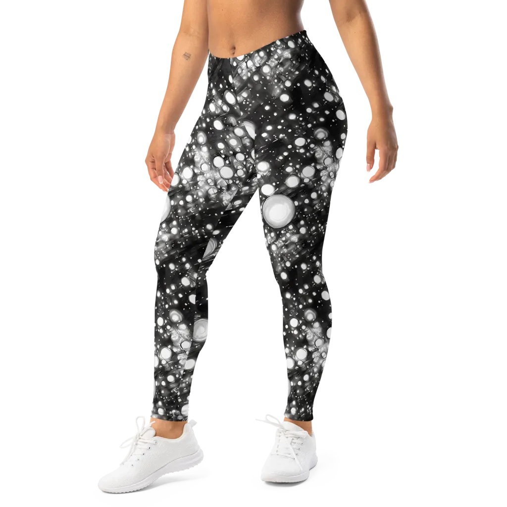 Cosmic Cell on Leggings — Left Front