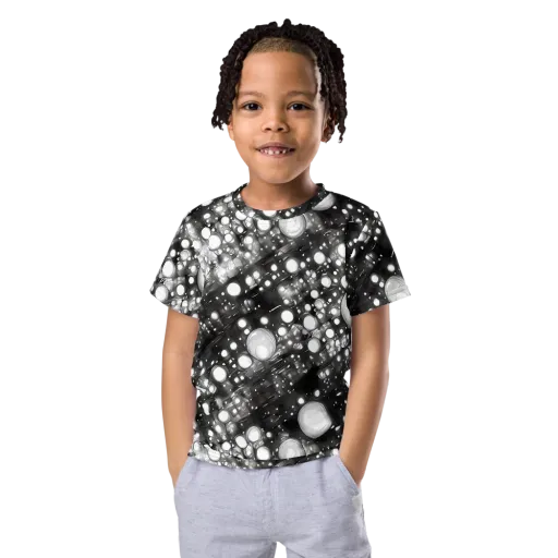 Cosmic Cell on a Kids Crew Neck T-Shirt