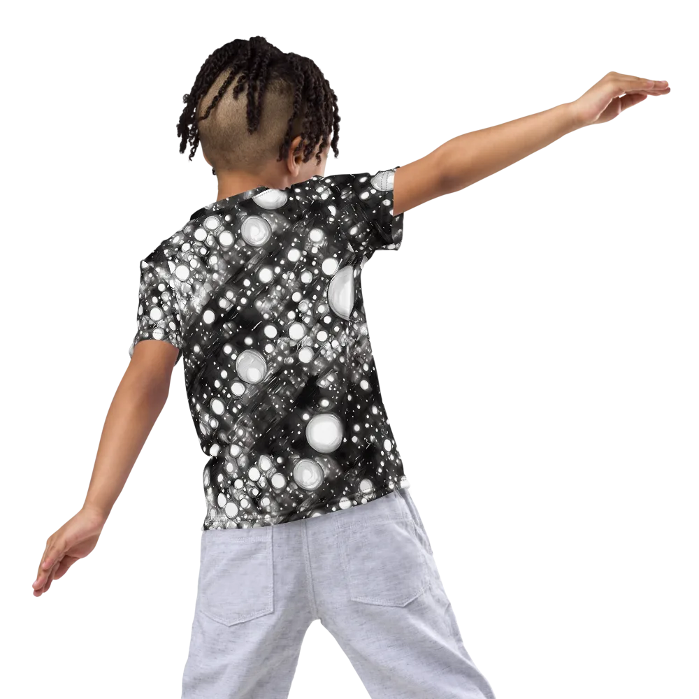 Cosmic Cell on Kids Crew Neck T-Shirt — Back