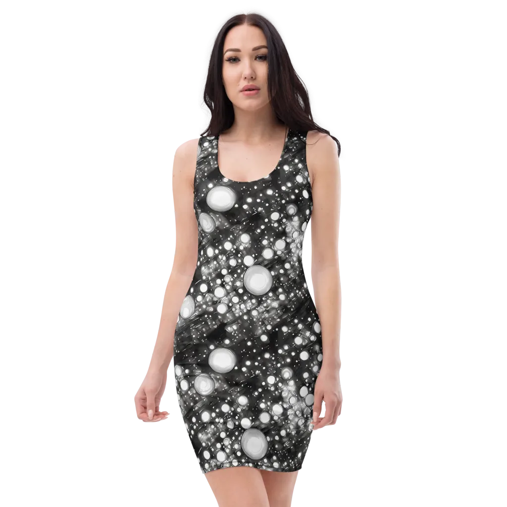 Cosmic Cell on Bodycon Dress — Front
