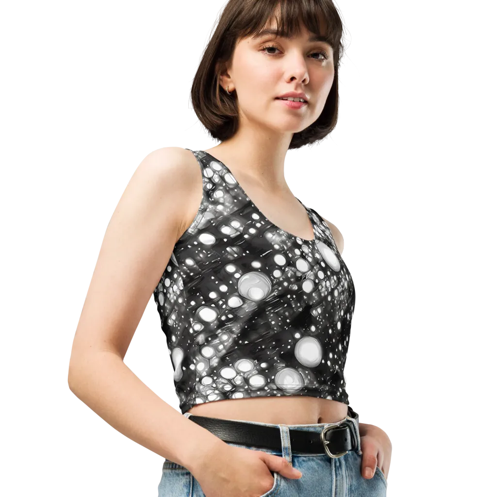 Cosmic Cell on Crop Top — Right Front
