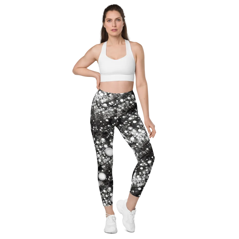 Cosmic Cell on Leggings with Pockets — Front