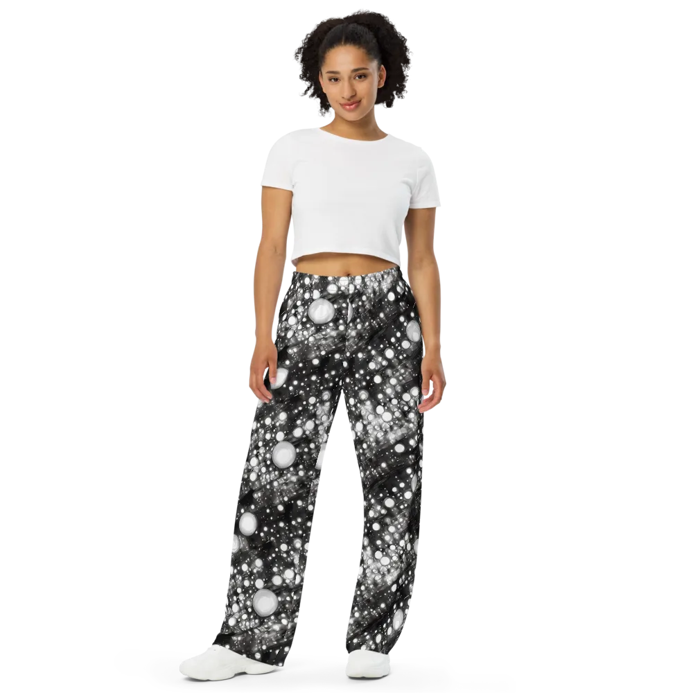 Cosmic Cell on Wide-Leg Pants — Front