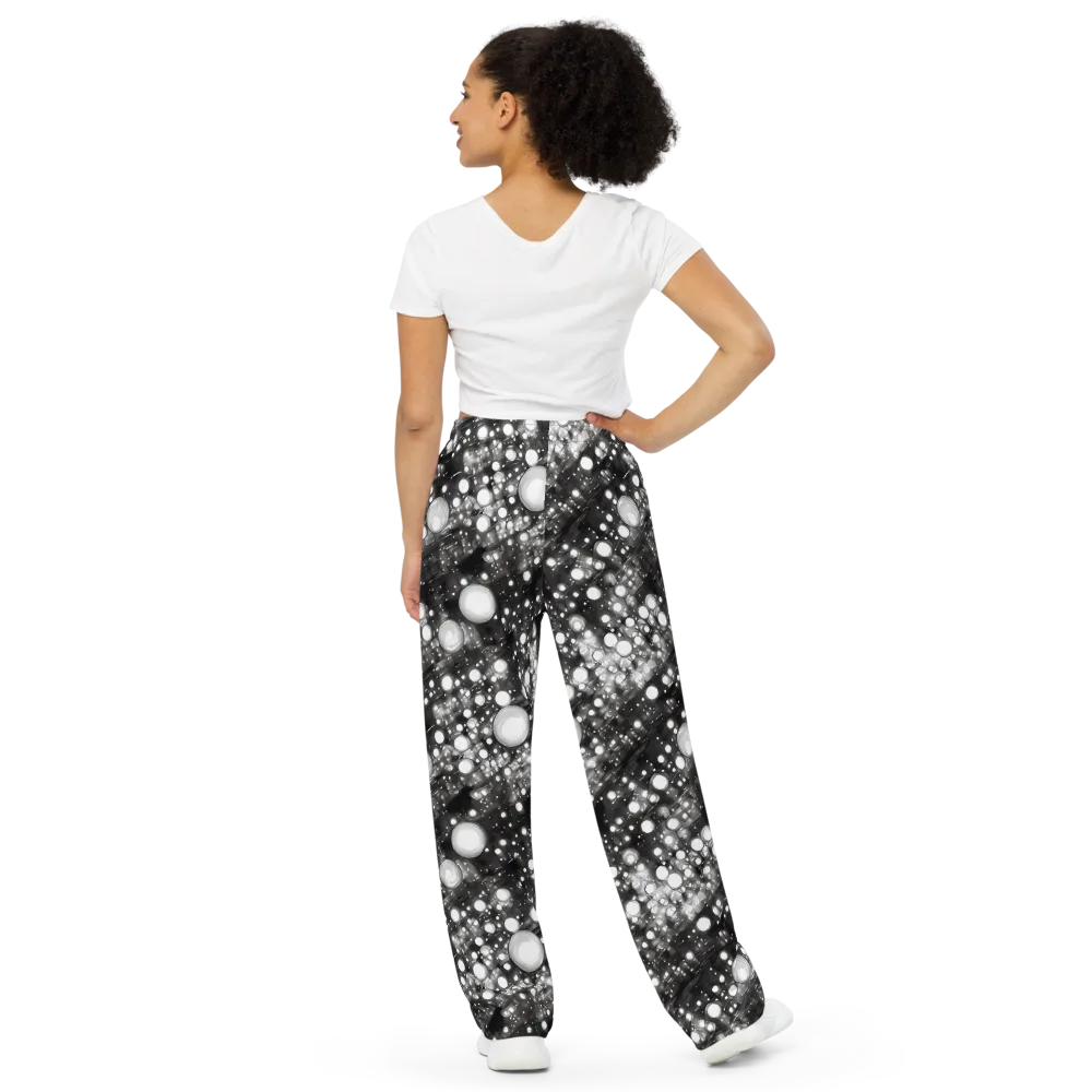 Cosmic Cell on Wide-Leg Pants — Back