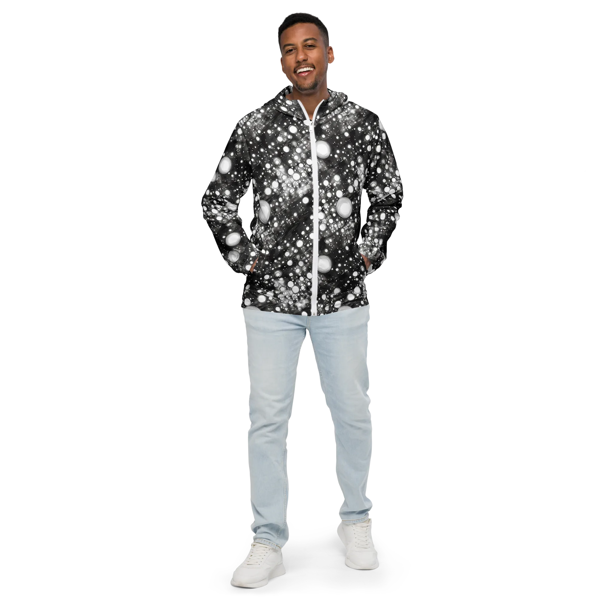 Cosmic Cell on Men's Windbreaker — Front