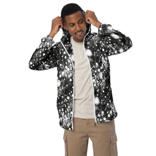 Cosmic Cell on a Men's Windbreaker