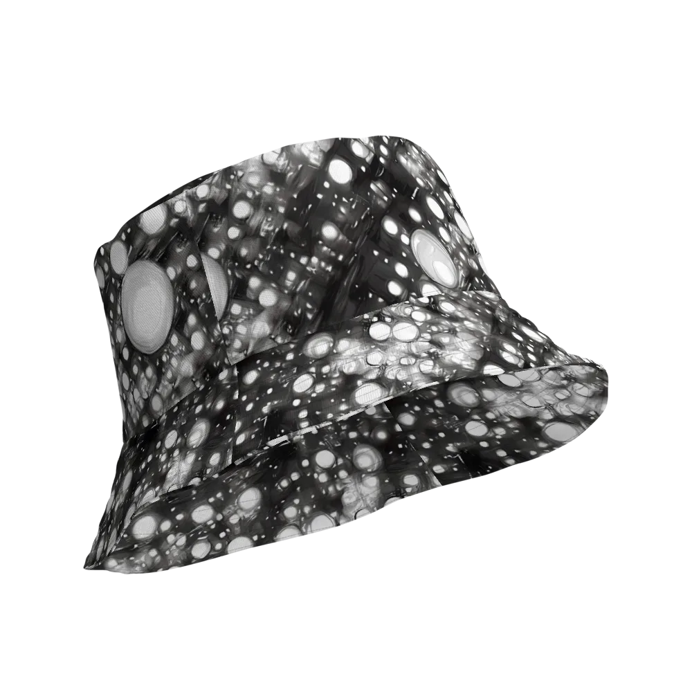 Cosmic Cell on Reversible Bucket Hat — Product details Outside