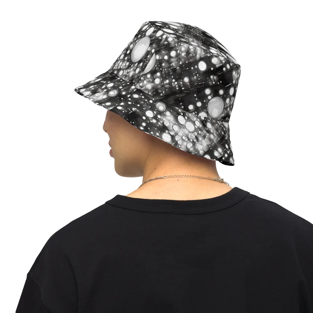 Cosmic Cell on Reversible Bucket Hat — Back Inside