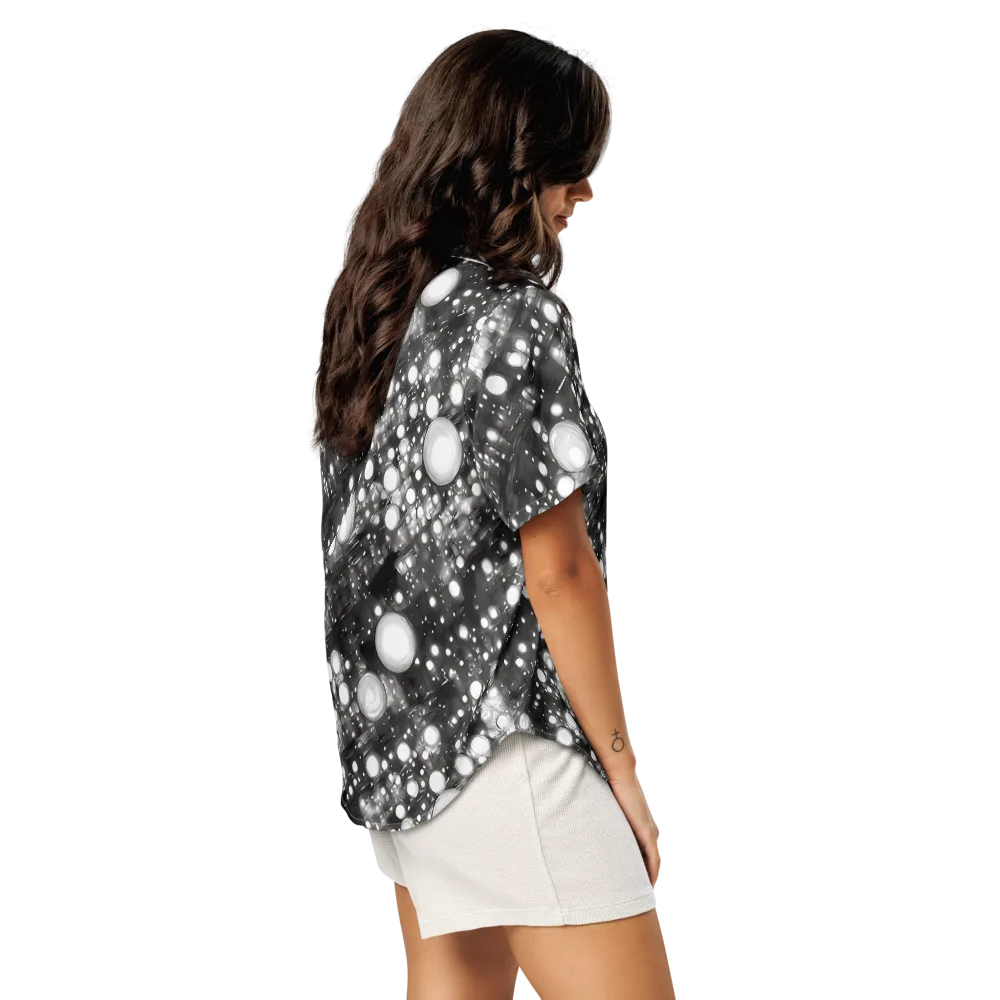Cosmic Cell on Women's Short Sleeve Pajama Top — Right Back