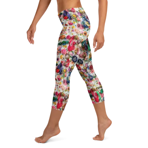 Botanical Bijou on a Capri Leggings
